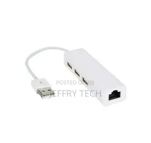 USB a to 3 X USB a and RJ45 Ethernet Lan Adapter