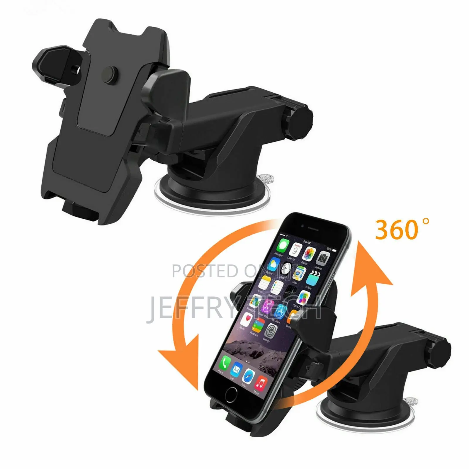 Universal 360° Windshield Mount Car Holder Cradle for GPS Mo