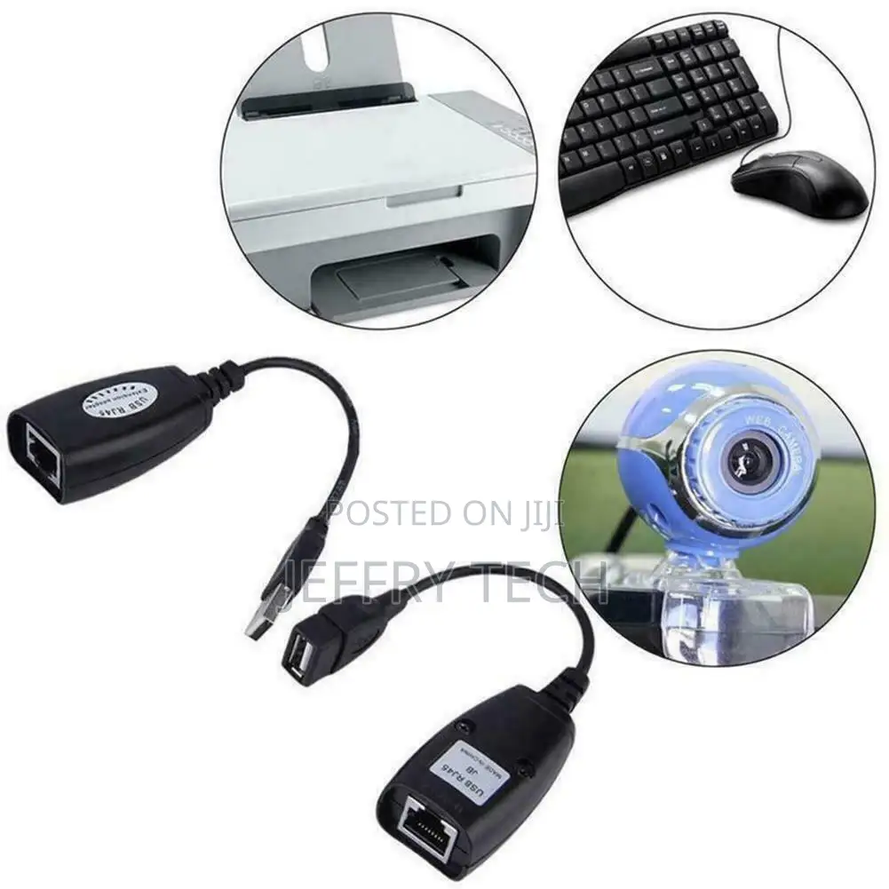USB Extension Ethernet RJ45 Cable LAN Adapter Extender Over