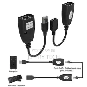 USB Extension Ethernet RJ45 Cable LAN Adapter Extender Over