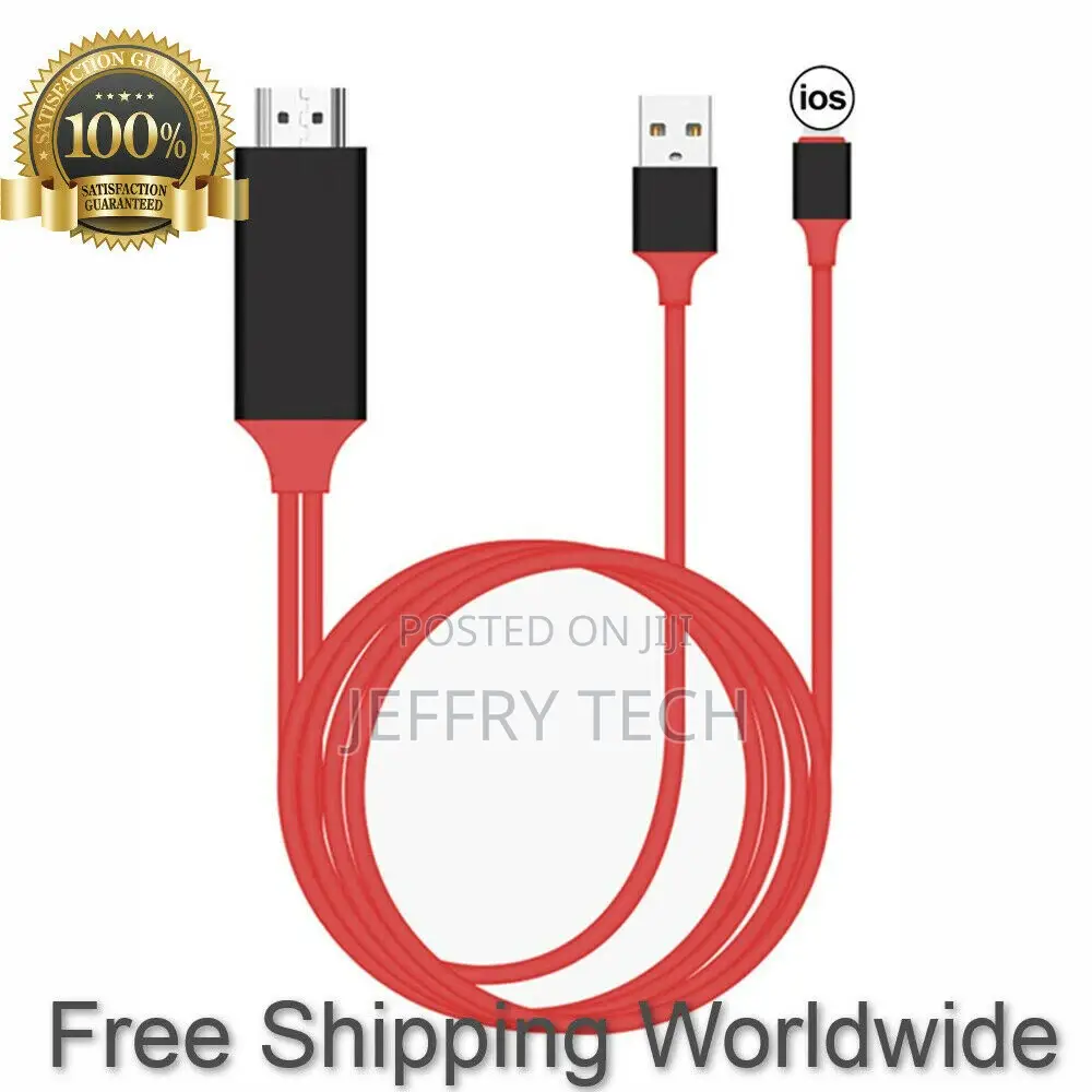 Lightning to HDMI TV 1080P AV Adapter Cable iPad iPhone 7 8