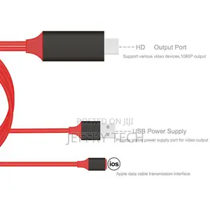 Lightning to HDMI TV 1080P AV Adapter Cable iPad iPhone 7 8