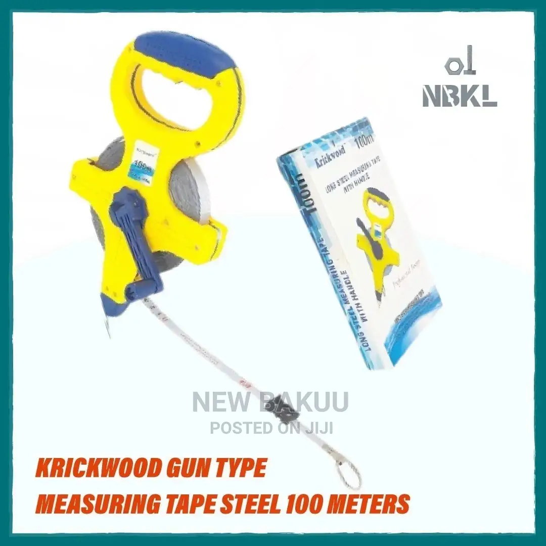Krickwood Gun Type Measuring Tape Steel 100 Meters
