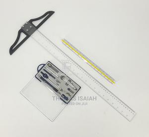 Technical Drawing Set With 300mm Scale Ruler, 600mm T Square - main view