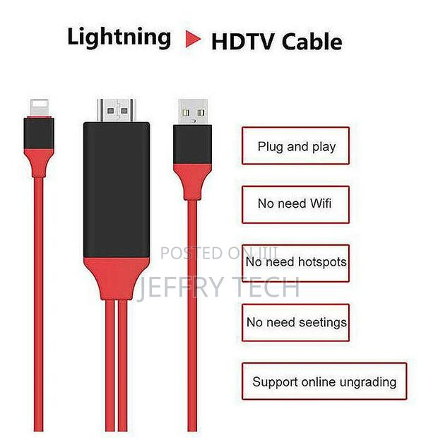 8 Pin to HDMI Cable HDTV Adapter Lead for iPhone 12 12 Pro 1 - thumbnail 3