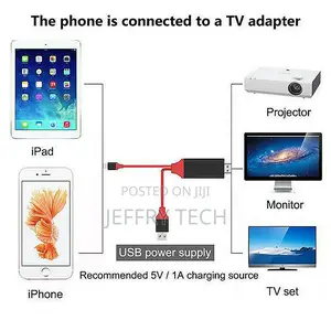 8 Pin to HDMI Cable HDTV Adapter Lead for iPhone 12 12 Pro 1