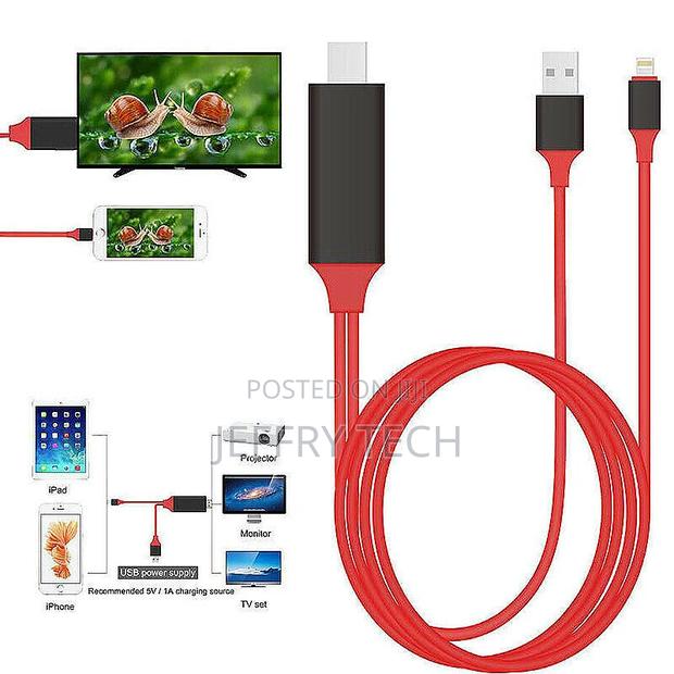 8 Pin to HDMI Cable HDTV Adapter Lead for iPhone 12 12 Pro 1 - thumbnail 6