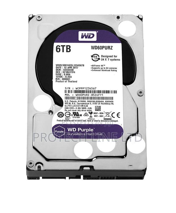 6TB CCTV Surveillance WD Purple Hard Disk Drive - thumbnail 3