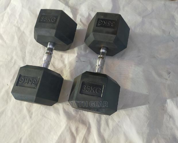 35 Kg Dumbbells Hexagon Pair Set