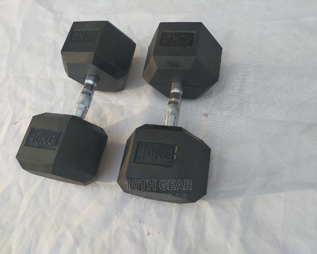 40 Kg Dumbbells Hexagon Set Pair