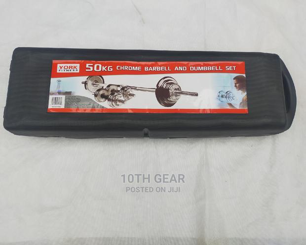 50kg Barbell and Dumbbell Set Heavy Duty Quality - thumbnail 2