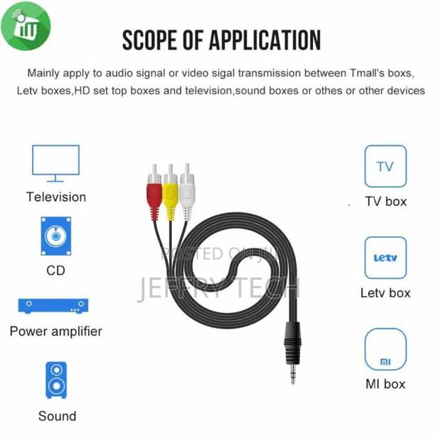 3.5mm Male to 3-Rca AV Cable (3M) - thumbnail 2