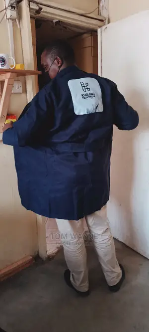 Navy Blue Dust Coat