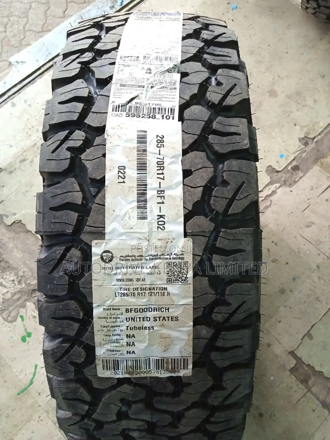 285/70r17 BF Goodrich All-Terrain