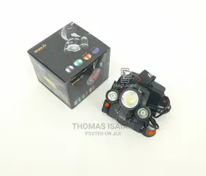Rechargeable 3 LED Headlamp Head Torch With Bicycle Mount