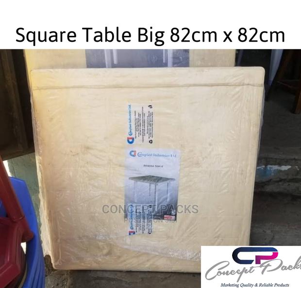 Plastic Square Table Colour;Cream,Blue, Green - thumbnail 4
