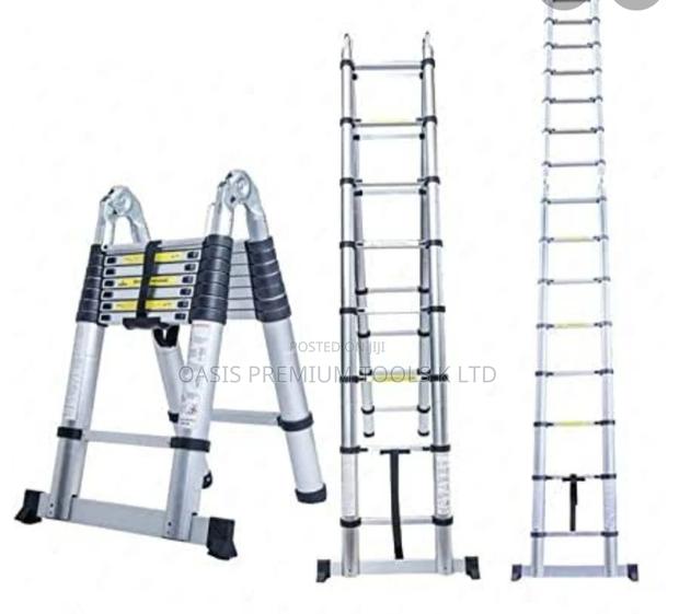 Telescopic Ladder Double 2.9+2.9 Mtr - thumbnail 3