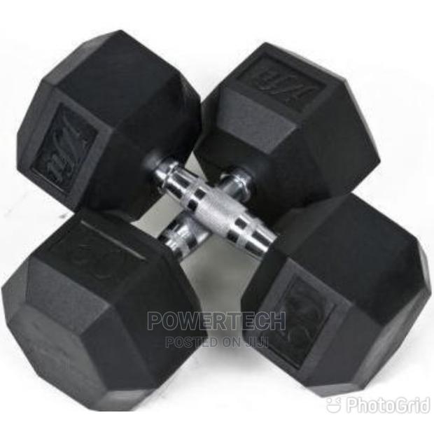 10kg Hexagon Dumbells - thumbnail 2