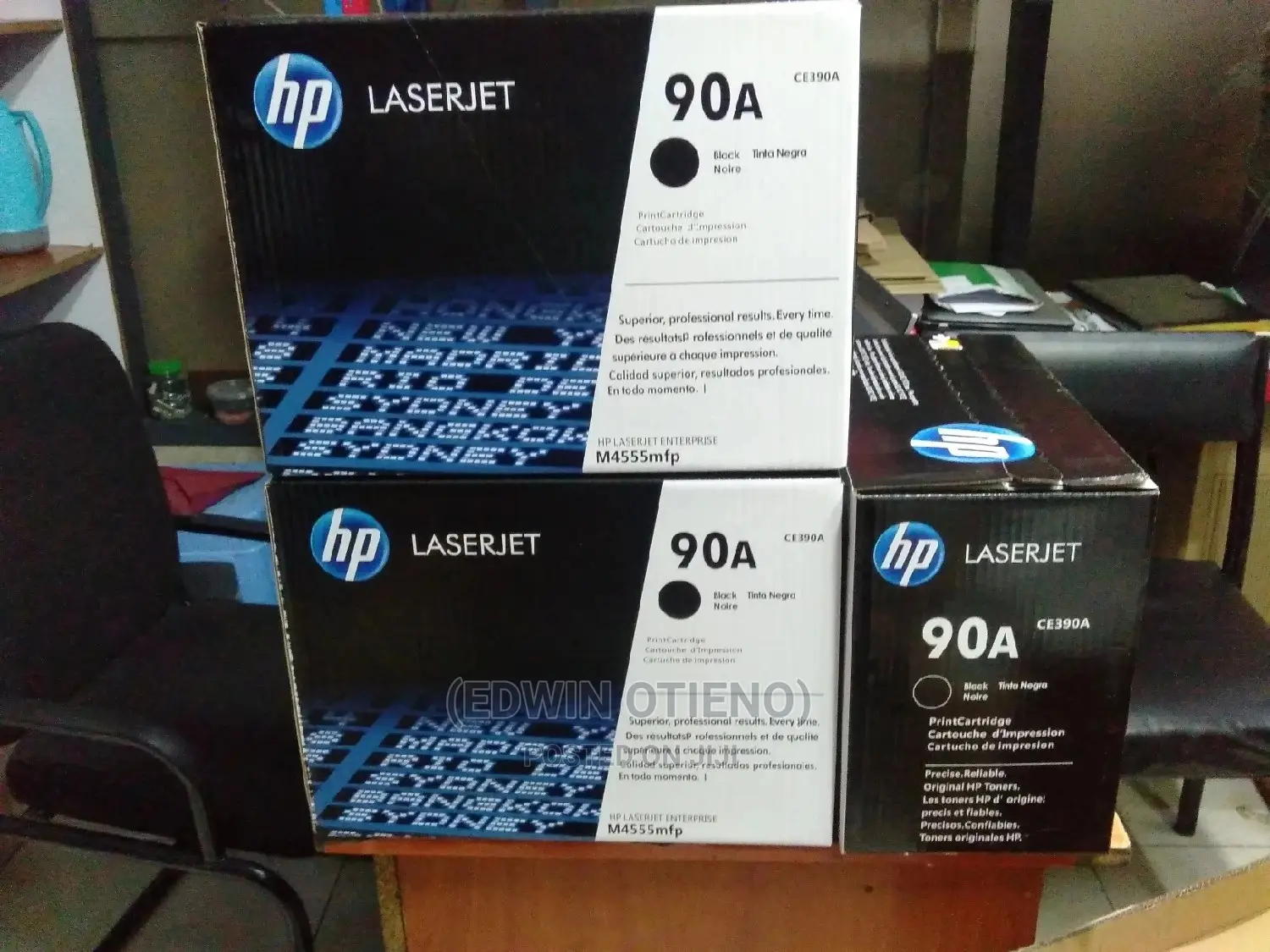 HP 90A Black Laserjet Toner Cartridge, CE390A