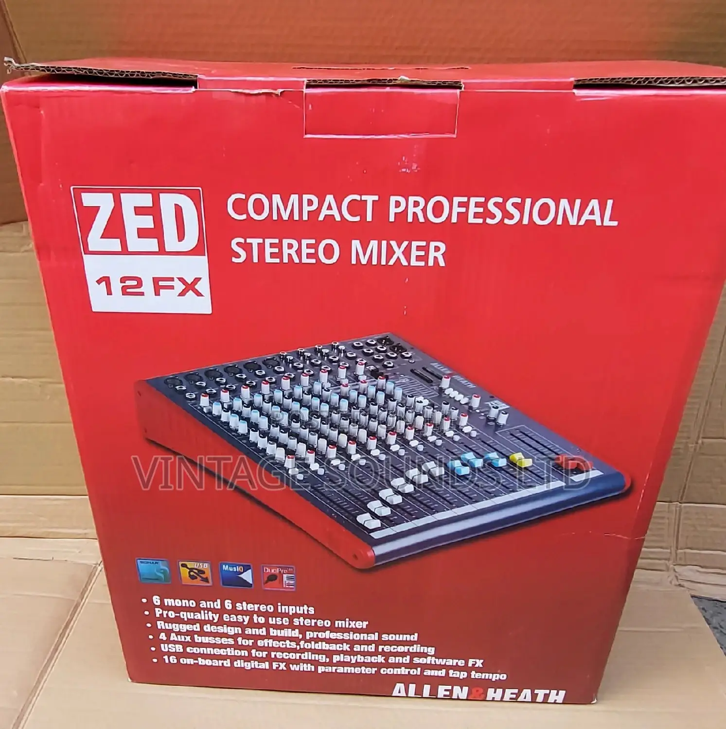 Allen Heath ZED-12FX 12-Channel Mixer With USB Interface
