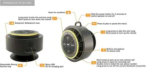 Ifox If012 Bluetooth Shower Speaker - Certified Waterproof