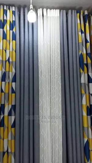 Grey Linen Curtain