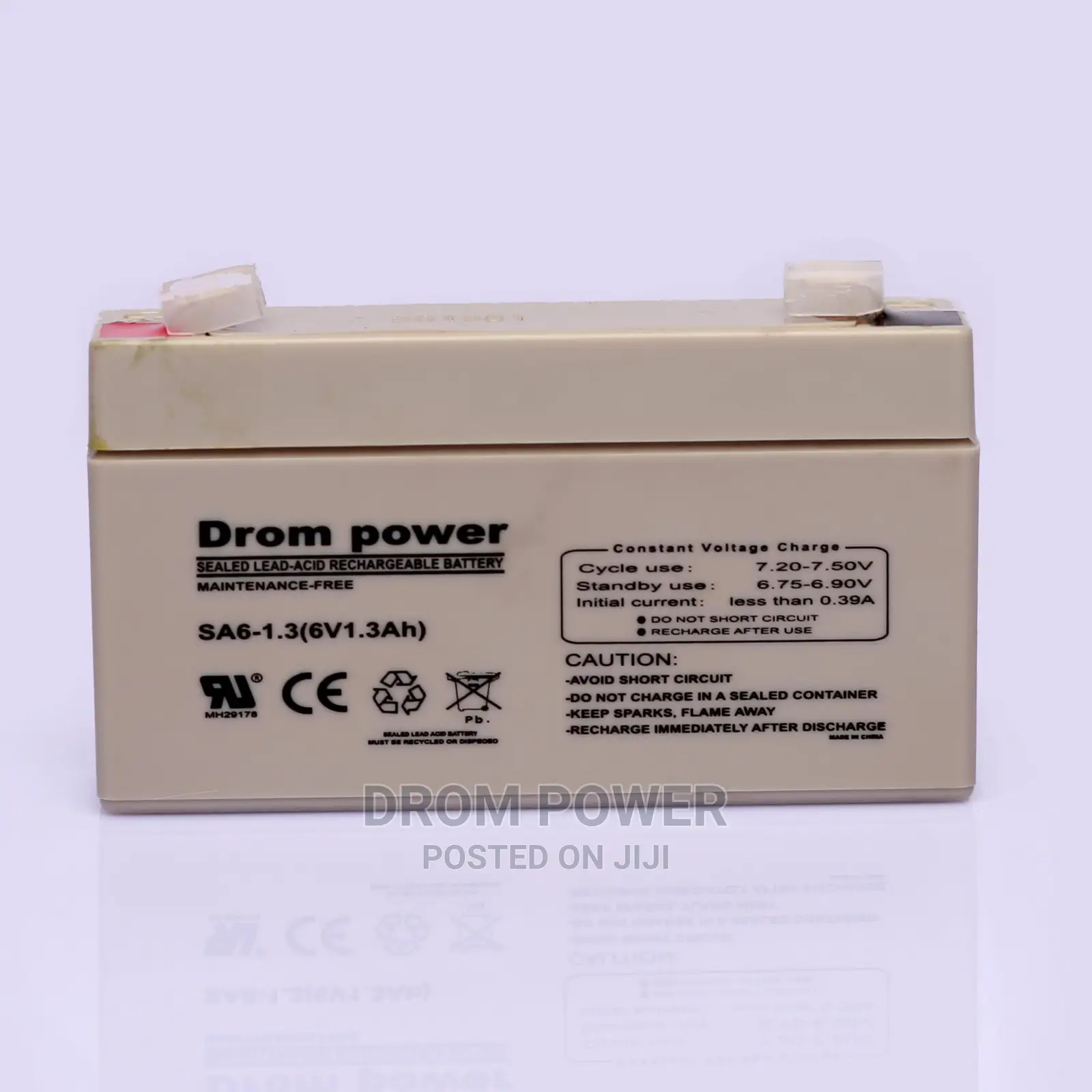 6V 1.3ah Lead ACID Battery