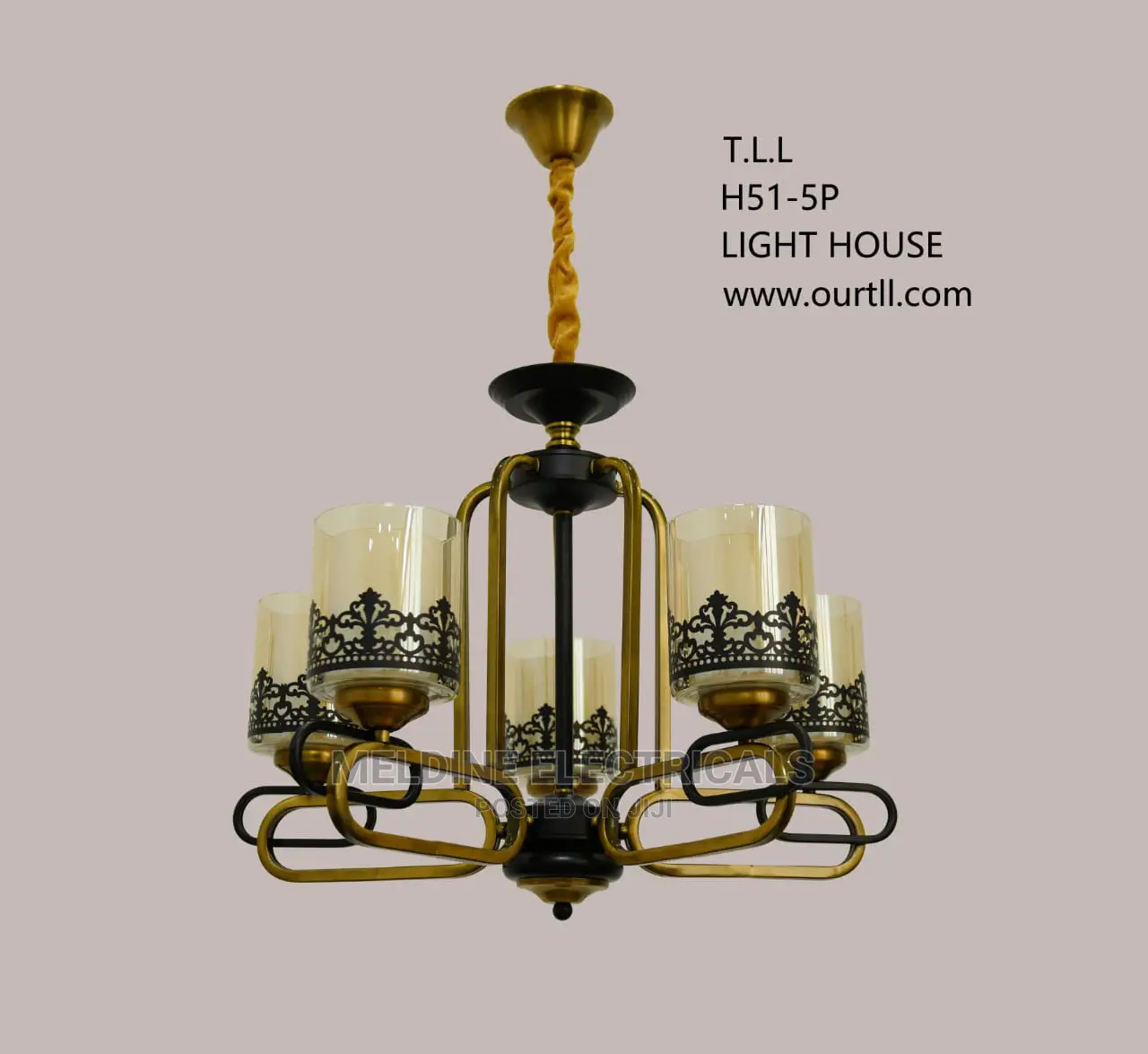 5 Arms Chandeliers