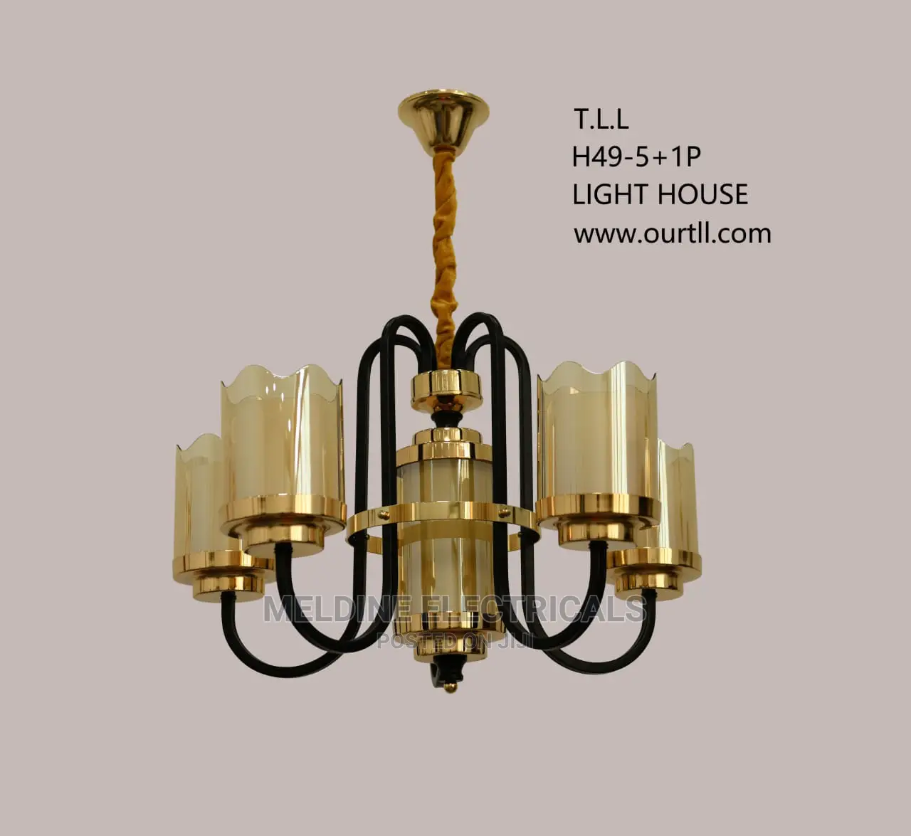 5 Arms Chandeliers