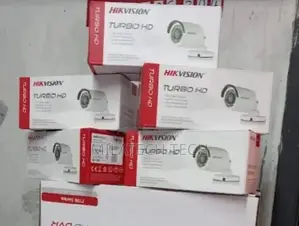4 Cctv Complete Kit Hik Vision HD Cameras 2 Bullet 2 Dome