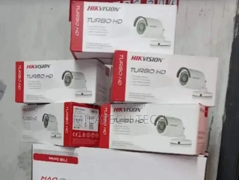 4 Cctv Complete Kit Hik Vision HD Cameras 2 Bullet 2 Dome