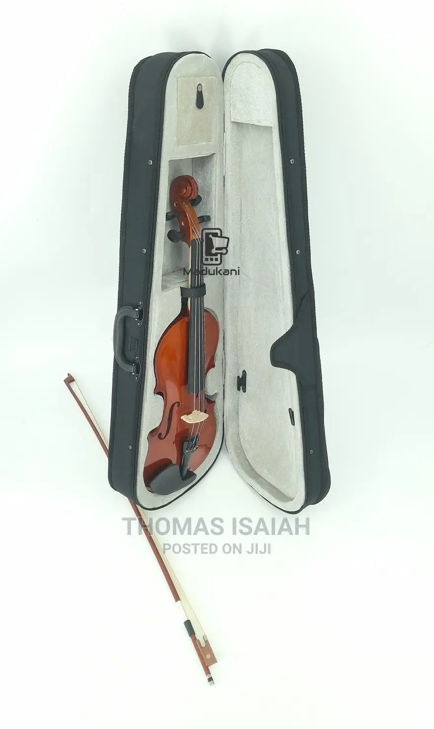 Generic Full Size 4-4 Violin With Bow, Rosin, and Hard Case