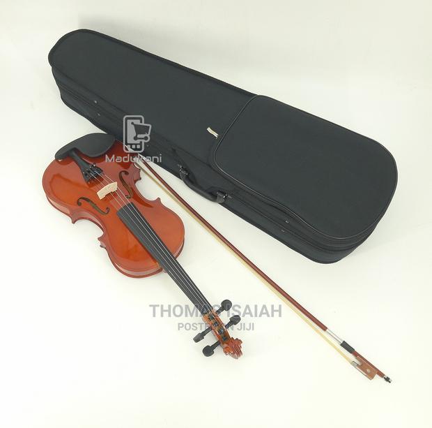 Generic Full Size 4-4 Violin With Bow, Rosin, and Hard Case - thumbnail 5