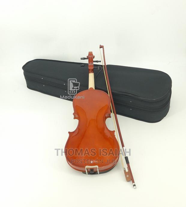 Generic Full Size 4-4 Violin With Bow, Rosin, and Hard Case - thumbnail 3