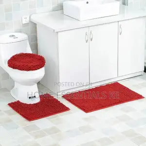 3 Pcs Microfiber Toilet Mat
