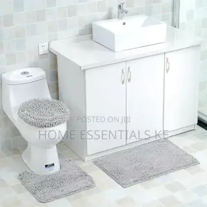 3 Pcs Microfiber Toilet Mat