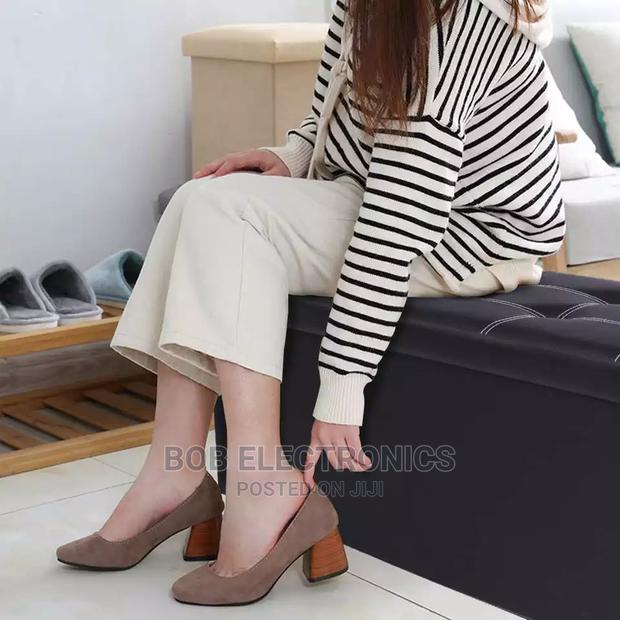Foldable Storage Ottoman - thumbnail 3