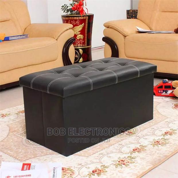 Foldable Storage Ottoman - thumbnail 4