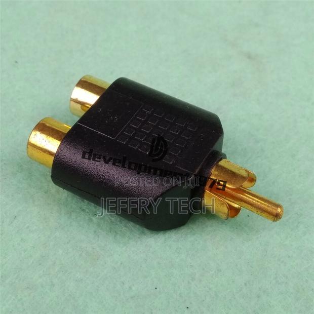 Male Jack to 2 Dual RCA Female Plug AV Stereoaudio Adapter Y - main view