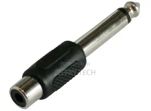 RCA Female Jack to 1/4" Male Mono Audio Plug Adapter #2