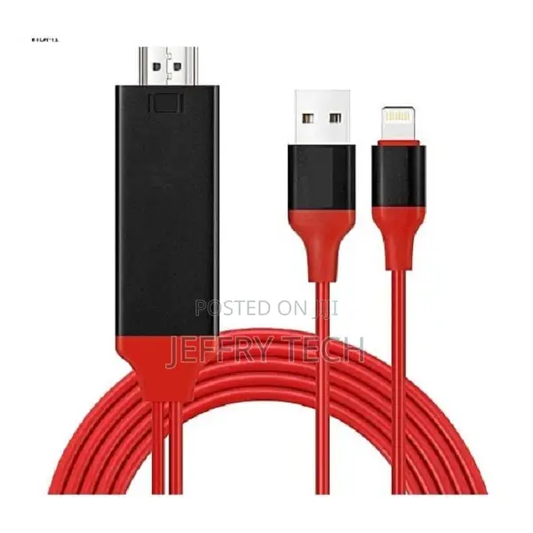 Plug Play Cable for Lightning to Hdmi Hdtv Tv Adapter Digi
