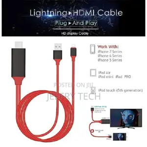 Plug Play Cable for Lightning to Hdmi Hdtv Tv Adapter Digi