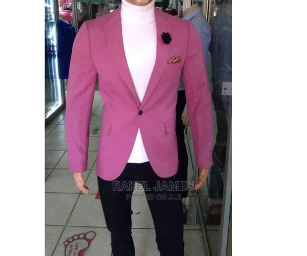Maroon Men Blazer - thumbnail 3