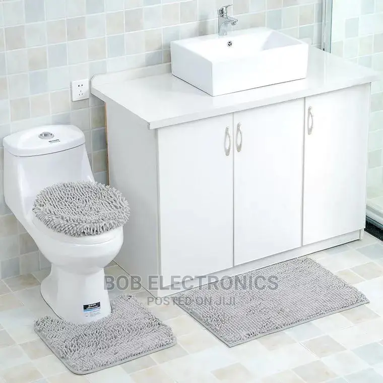 3 Pc Toilet Mat Set