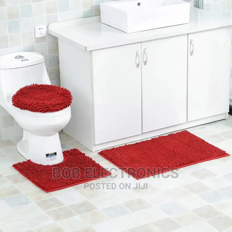 3 Pc Toilet Mat Set