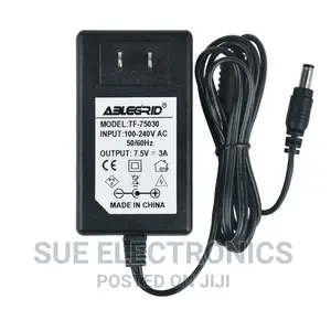 7.5V 3A Center Positive Power Supply Adapter Charge