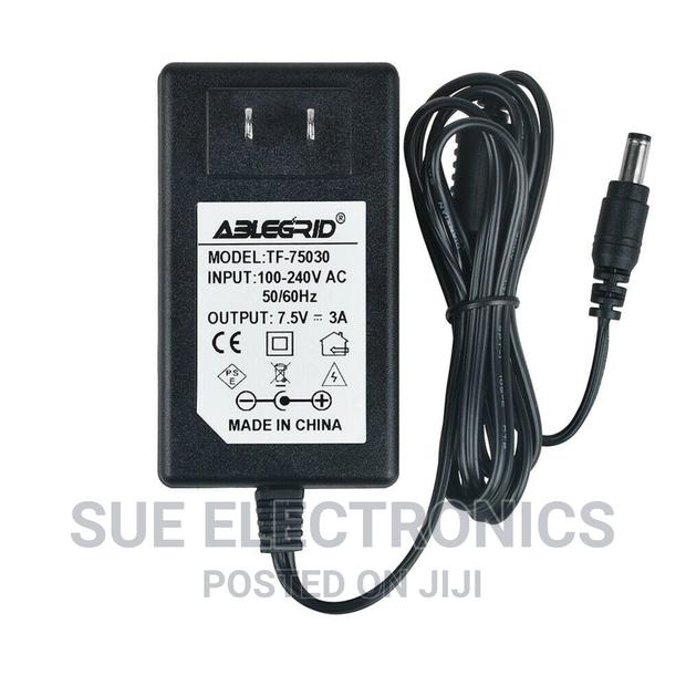 7.5V 3A Center Positive Power Supply Adapter Charge