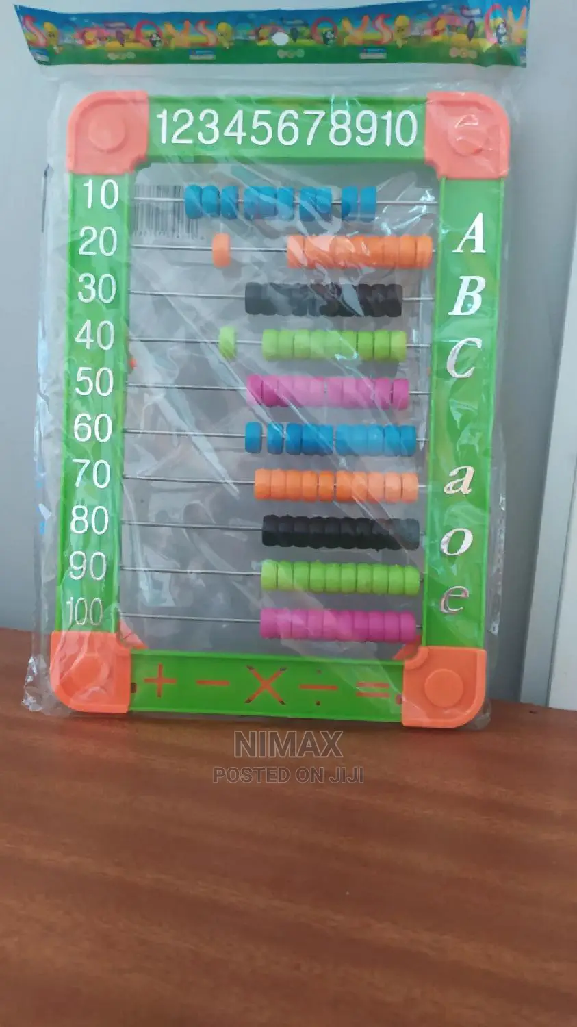 Abacus Math Toy - Educational Toys for Kids With 100 Beads