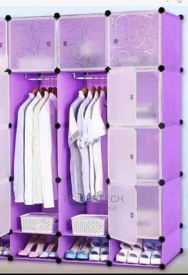 Plastic Wardrobe 3 Column - main view