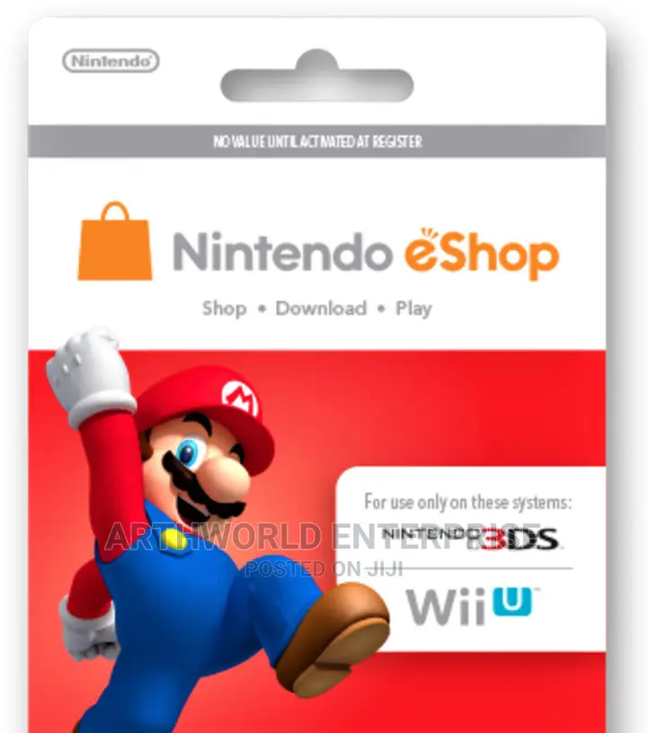 Nintendo Gift Card ( 10 - 50 ) USA / UK / EU